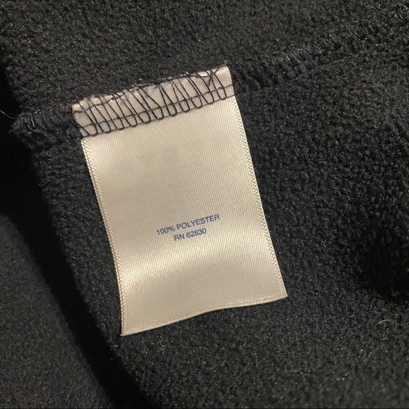 Lands End Black Fleece Mock Neck Turtleneck Base Layer Pullover Top - Picture 4 of 4